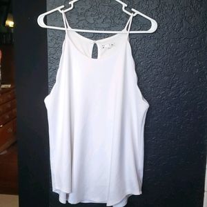 5/$20 White tank with scalloped arms